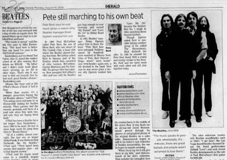 Original Beatles drummer Pete Best